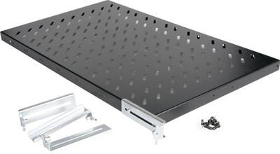 Raft për kabinet ROLINE 1U, 48.26cm, 50kg, i zi