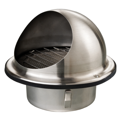 Капак за ѕиден вентилациски отвор Vents MVM 202 bV N, нерѓосувачки челик, Ø195 mm, металик