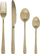 Set takëmash Cutlery Resistant, 24 copë, çelik inox, ngjyrë ari