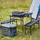 Tavolinë kampingu Coleman Pack Away Table for 4, palosëse, me 2 stola, gri