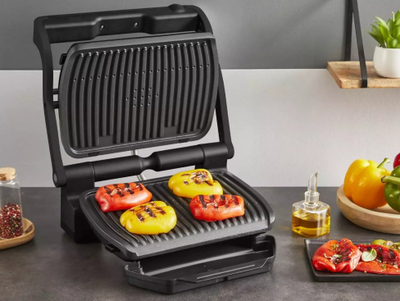 Grill kontakti Tefal OptiGrill+ GC717810, 2000W, sipërfaqe 600cm², i zi