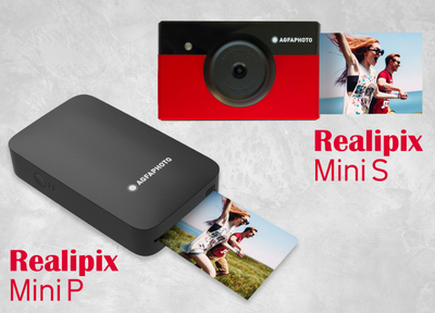 Letër fotografike AgfaPhoto Realipix Mini, 54x86mm, 20 fletë, e bardhë
