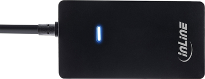 Hub USB InLine 2.0, 4 porta, 30cm, i zi