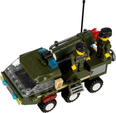 Lodra ndërtuese Alleblox AB3034 Military, 180 blloqe, 3 në 1, me ngjyra