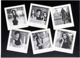 Kuadër fotografish Friends Portrait Frame, për 6 foto 10x10cm, bardh e zi