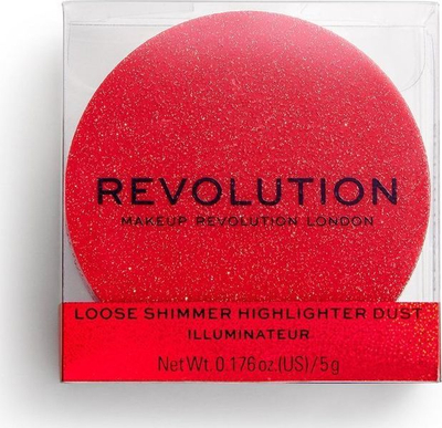 Pluhur iluminues për fytyrë Makeup Revolution Precious Stone Ruby Crush, efekt shkëlqimi, rozë