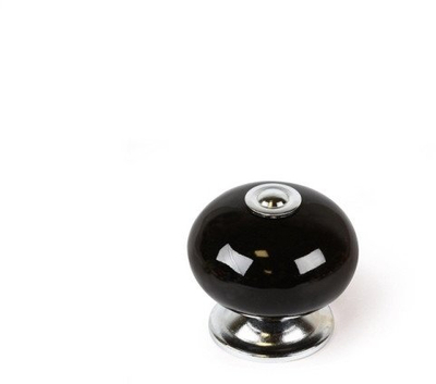 Dorezë mobiljeje Domoletti KNOB D40 7 E517.03, diametër 40mm, e zezë