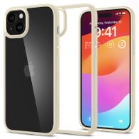 Mbrojtëse për celular iPhone 15 Plus Spigen Ultra Hybrid, bezhë