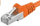 Kabllo rrjeti Premiumcord CAT6a S-FTP, RJ45-RJ45, 0.25m, portokalli