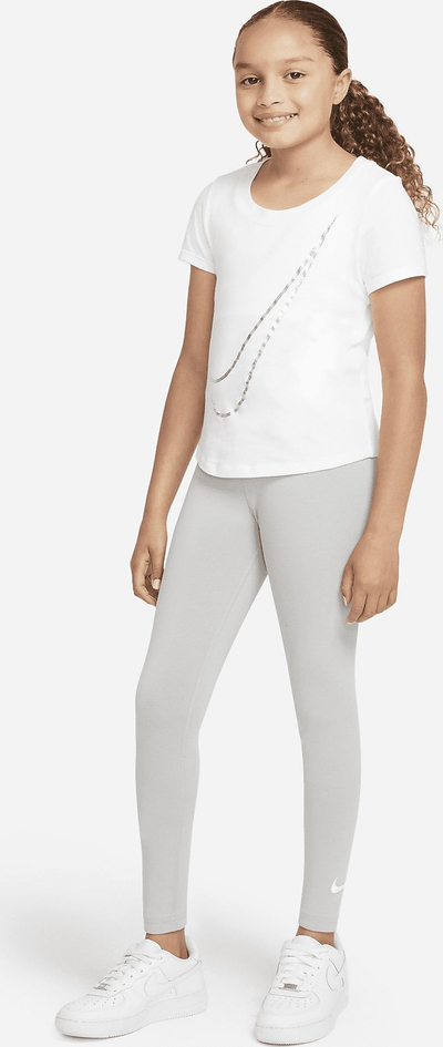 Еластични легинси за девојчиња Nike Sportswear Favorites DD6482 077, сиви