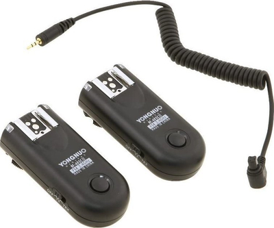 Trigger blici Yongnuo RF-603C II, wireless 2.4GHz, set për Canon