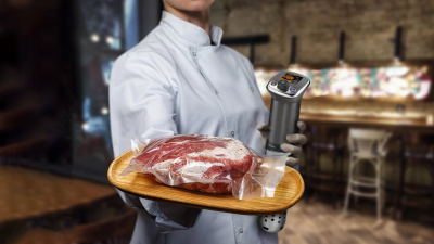 Gatuese sous vide Evolveo Salente ChefMax, ekran me ngjyra, çelik inox, gri-argjendtë