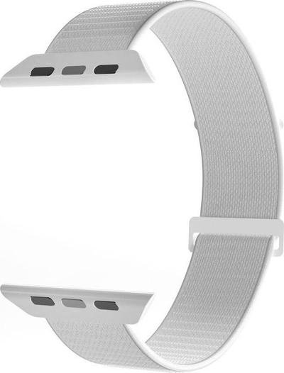 Rrip ore Puro Nylon Sport për Apple Watch 4 5 6 7 SE 8 Ultra, 44 45 49mm, i bardhë