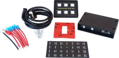 Panel me prekje TurboWorks_F, 6 butona me LED, 12/24V, konektor VGA 15 pin
