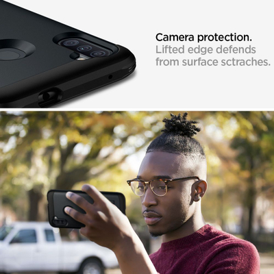 Mbrojtëse Spigen Tough Armour për Galaxy A11, e hirtë