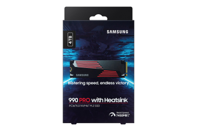 SSD Samsung 990 PRO, 4TB, M.2 PCIe 4.0 NVMe, со ладилник