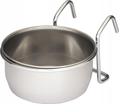 Tas i varur për zogj Panama Pet, çelik inox, 0.14L, ngjyrë argjendi