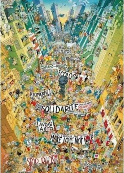 Lodër puzzle Heye Protest, 12+, 2000 elemente