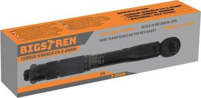 Çelës momenti Bigstren 24591, 1/4\", 2–24 Nm, metalik