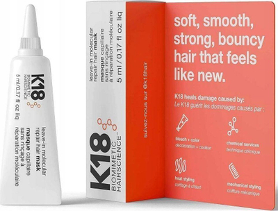 Maskë flokësh leave in Leave In Molecular Repair, rigjeneruese, 5ml, pa shpëlarje