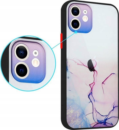 Mbulesë telefoni MX Aquarelle për iPhone X XS, TPU PC, lejla rozë