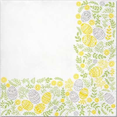 Shami letre dekoruese Easter P 33x33, 3 shtresa, set 20 copë, me ngjyra të ndryshme