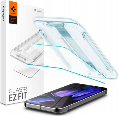 Xham mbrojtës Spigen Glass TR EZ Fit për Google Pixel 9 Pro XL, 2 copë, xhami i temperuar, transparent