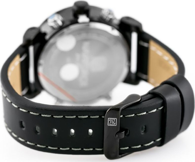 Orë dore Naviforce, kronograf analog-dixhital, me rrip lëkure të zezë