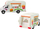 Set lodër kamper akulloresh Leantoys MIX, veturë metalike die cast, mekanizëm fërkimi, shumëngjyrëshe