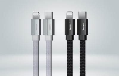 Kabllo USB Lightning Remax Kerolla, 1m, 2.4A, e bardhë