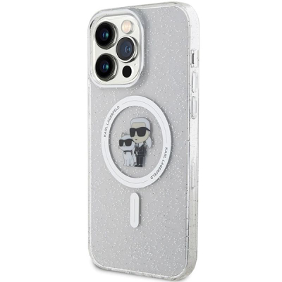 Kapak telefoni Karl Lagerfeld KLHMP15XHGKCNOT, iPhone 15 Pro Max 6.7", MagSafe, transparent