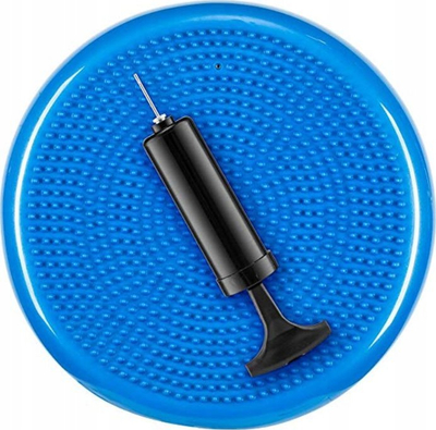 Jastëk rehabilitimi me ajër, diametër 34 cm, për balancë dhe qëndrim, blu