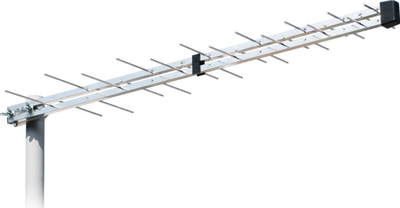 Antena drejtimore Iskra P-2845F Pilkas, për pika aksesi, montim në shtyllë, metalike, ngjyrë argjendi