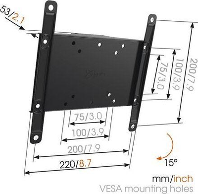 Mbajtëse muri Vogels MA2010-A1 për TV, 26'' - 40'', e zezë