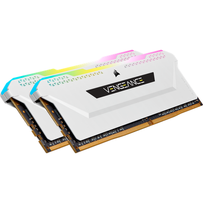 Memorie RAM Corsair Vengeance RGB Pro SL, 16GB DDR4 3200MHz, 2x8GB, e bardhë