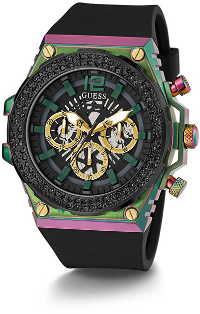 Orë burrash Guess Exposure GW0633G1, e zezë
