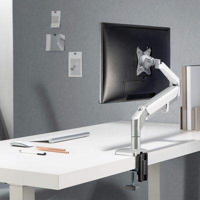 Држач за монитор Ergo Office ER-405G, 17"-32", монтирање на маса, сив