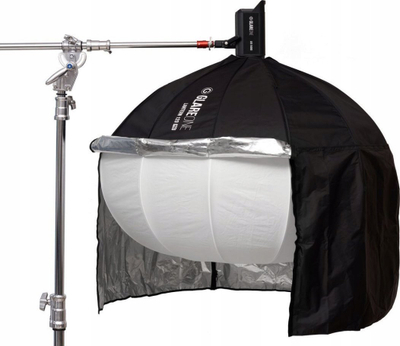 Softbox sferik GlareOne Lantern 120 Pro, 120 cm diametër, me skirt, i bardhë