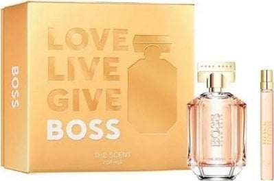 Set dhurate parfum Hugo Boss The Scent For Her, Eau de Parfum 100 ml, mini parfum 10 ml