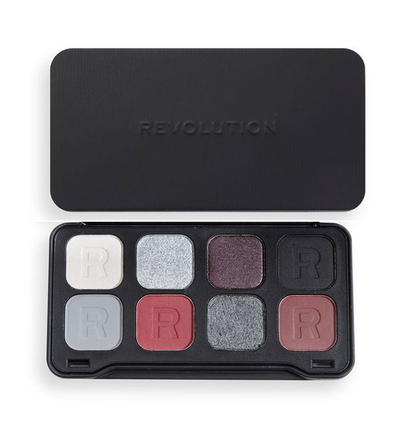 Paletë për sy Revolution Forever Flawless, Dynamic Ebony, 8x1g