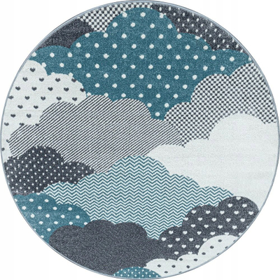 Tapet për kalamajt Carpet Clouds Blue, 160x230 cm, me ngjyra blu