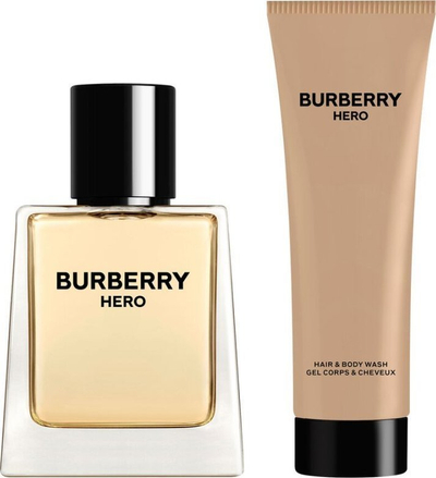 Set dhurate Burberry Hero, EDT 50 ml, xhel dushi 75 ml