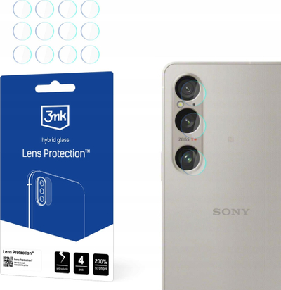 Mbrojtës lente 3MK për Sony Xperia 1 VI, set 4 copë, transparent