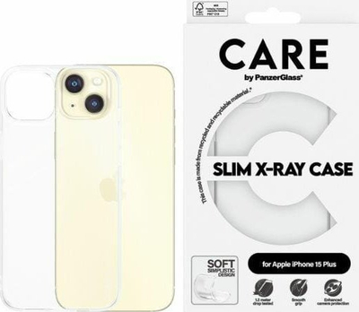 Kllëf telefoni Celly Slim X-Ray, për iPhone 15 Plus, silikon i hollë, transparente