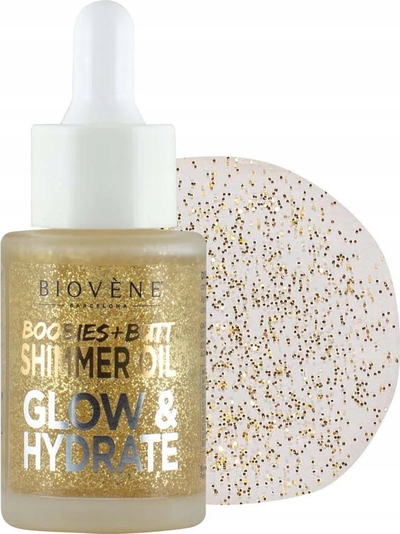 Vaj trupi Biovène Boobies Butt Glow Hydrate, shndritës, hidratues, 30ml