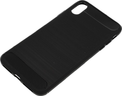 Kapak telefoni Carbon për iPhone Xr, TPU, i zi