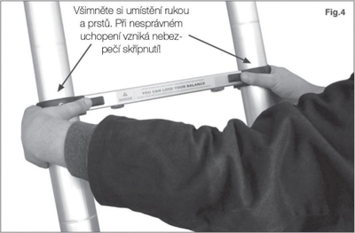 Shkallë teleskopike G21 GA-TZ11-3, 3.2m, mban deri 150 kg, ngjyrë argjendtë
