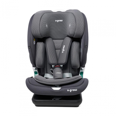 Sediolje makine U-Grow Goldfix Plus, ISOFIX, R129, poliester, gri