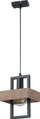 Llampë varese Sigma Robin 32215, E27 60W, metal edhe dru, e zezë