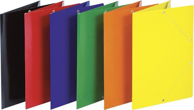 Dosje kartoni me rrip elastik Donau, A4, 400gsm, 3 xhepa, e portokalltë